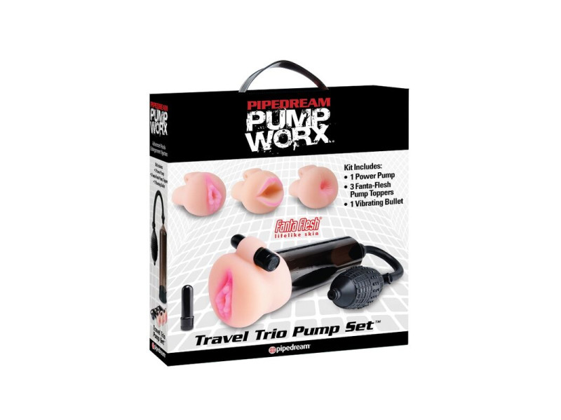 PUMP WORX TRAVEL TRIO PUMP SET