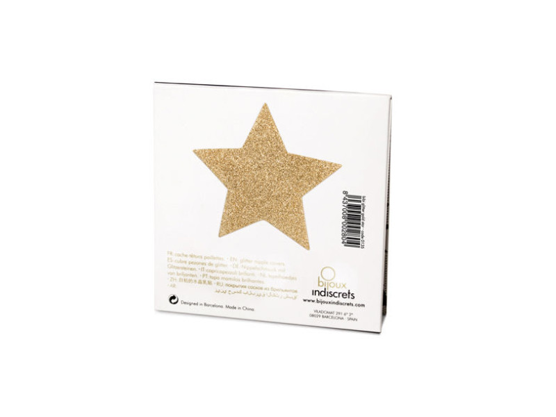 BIJOUX - INDISCRETS FLASH GOLDEN STAR NIPPLE COVERS