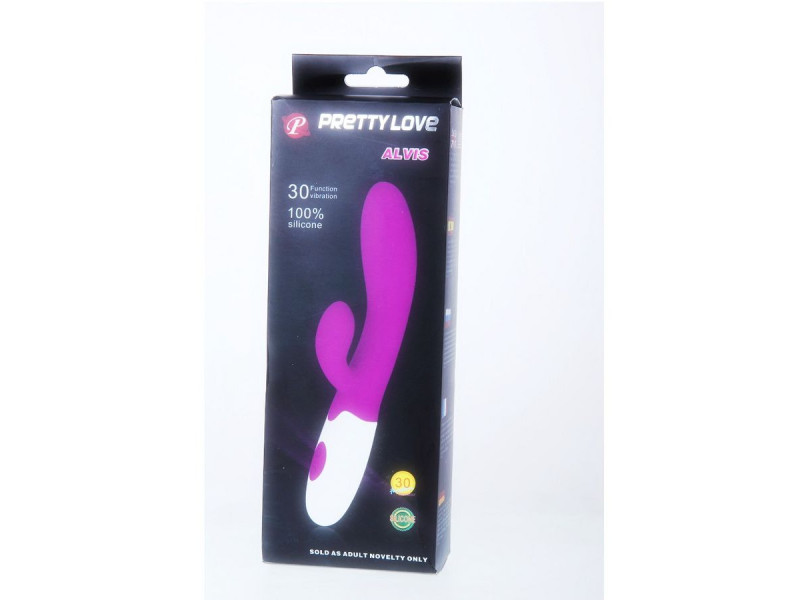 PRETTY LOVE - FLIRTATION ALVIS VIBRATOR WITH CLITORIS STIMULATOR