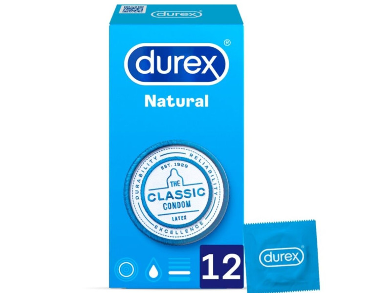 DUREX - NATURAL PLUS 12 UNITS